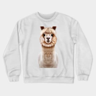 Cute Alpaca Drawing Crewneck Sweatshirt